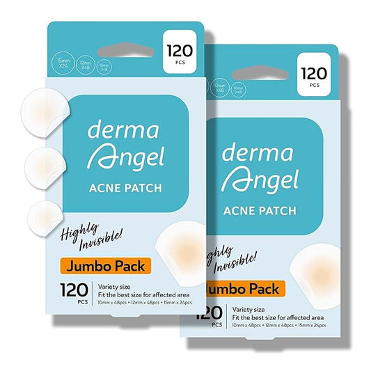 Invisible Pimple Patches for Cystic Acne - Premium Hydrocolloid Acne Patches & Zit Stickers, Cystic Acne Patch with Matte Finish - 240 Count - 3 Sizes Invisible Plus (Clear Patch)-FemmiqueWomen