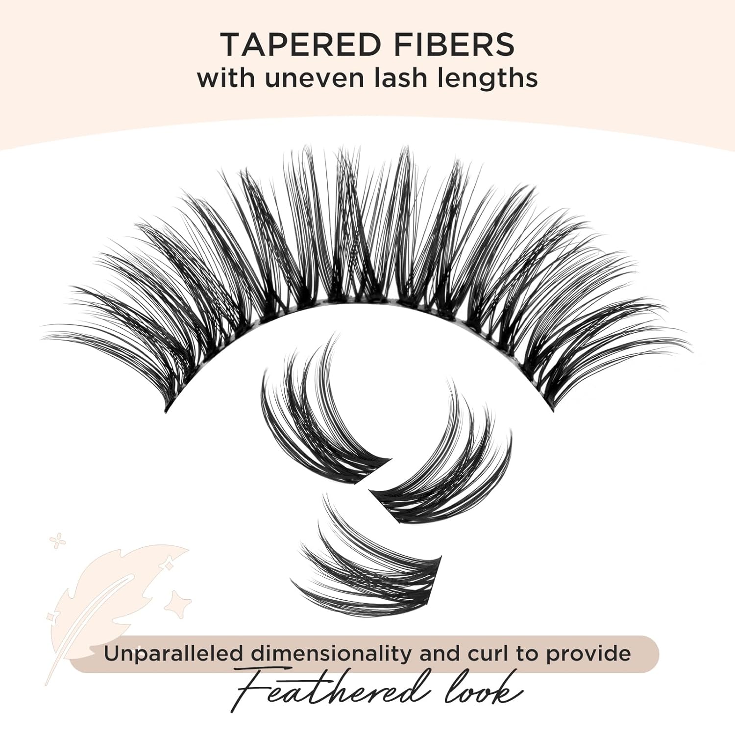 PopUp Lash Clusters 144 Pcs Cluster Lashes DIY Cluster Eyelash Extensions Mega Volume Reusable Individual Lashes Cluster Volume Look Super Thin Band & Soft(D17)-FemmiqueWomen