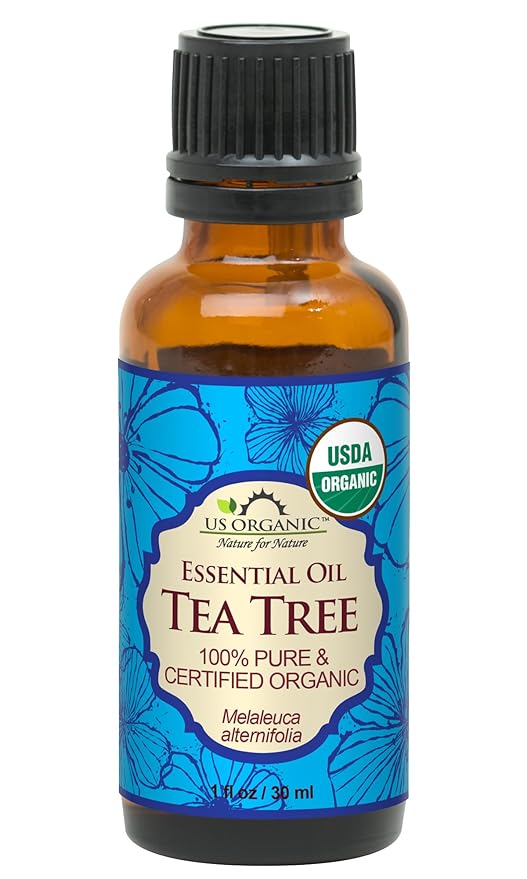 US Organic 100% Pure Tea Tree Essential Oil, Steam Distilled, USDA Certified Organic, for Hair, Skin, Scalp, Foot, Toenails, and More. Sourced from South Africa, Undiluted, Non-GMO (30 ml)-FemmiqueWomen