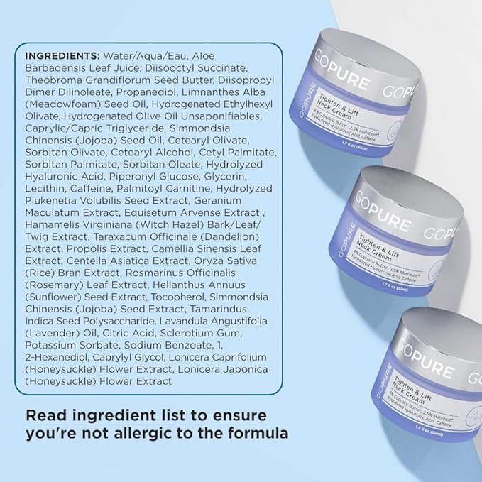 goPure Tighten and Lift Neck Cream- Clinically Tested-FemmiqueWomen