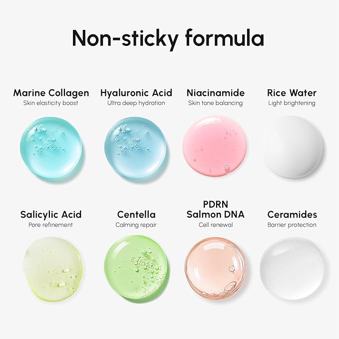 MAREE Hydrating Milky Toner for Face - Rice Toner with Niacinamide & Collagen - Skin Barrier Repair Hydrating Toners for Face - Milk Toners Essence - PDRN, Hyaluronic Acid, Ceramides - Tonico Facial-FemmiqueWomen