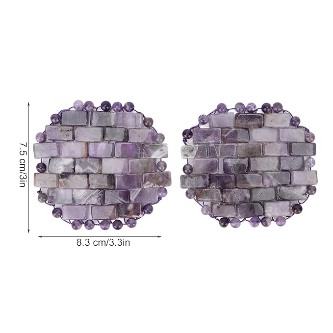 Jade Eye Mask, Amethyst Eye Pack Wrinkle Puff Elimination Dark Circles Fading Quartz Stone Eye Patch Jadestone Eye Massager Relieve Eye Fatigue-FemmiqueWomen