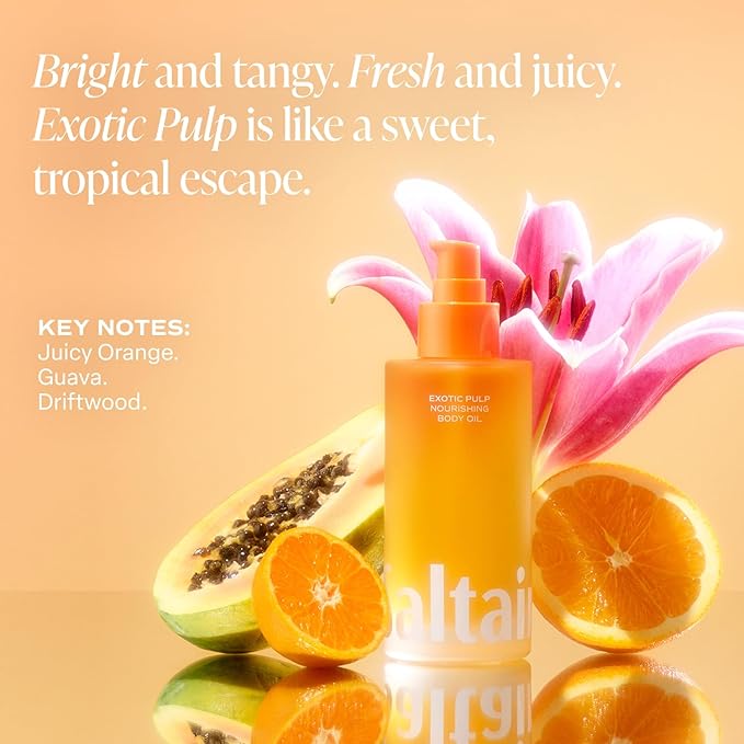 Saltair Body Oil. Luxurious Exotic Pulp After Shower and Bath Oil Moisturizer for Women. Botanical, Non-Greasy, and Well-Absorbing Lotion for Hydrating Dry Skin. 4oz Pump Bottle-FemmiqueWomen