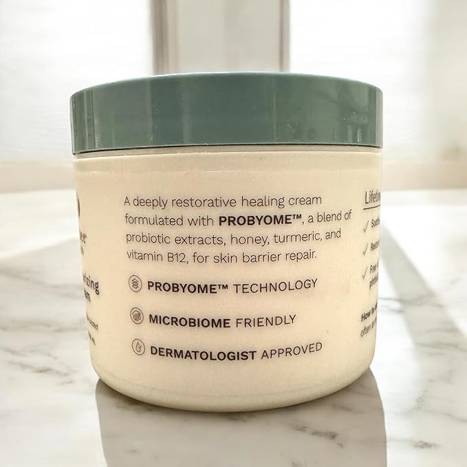 Yobee Body & Face Moisturizing Cream for Dry, Sensitive Skin | Probiotic extracts, Honey, Turmeric, Vitamin B12, Ceramides, Shea Butter | Fragrance Free | For Kids & Adults (3)-FemmiqueWomen