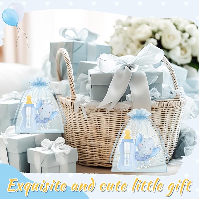 24 Set Baby Shower Lip Balm Bulk Baby Shower Party Favors Baby Shower Gifts for Guests Elephant Themed Decorations Natural Flavored Lip Moisturizer Lip Care Products for Girls Women Kids-FemmiqueWomen
