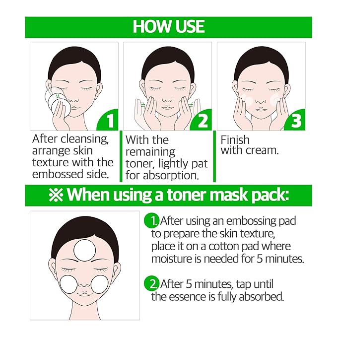 Apple AHA Essence Pad, Green Apple, with AHA, Toner pad, Soothing and Peeling, 60 vegan sheets-for sensitive skin, Hydrating care-FemmiqueWomen