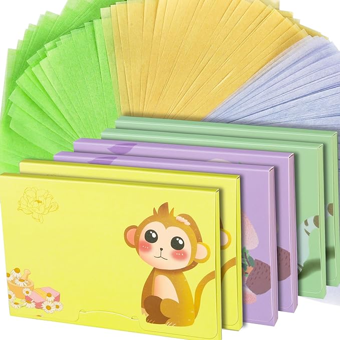 Blotting Paper, HNYYZL Oil Absorbing Sheets for Oily Skin 600 Sheets, Oil Control for Face, Makeup Blotting Paper, Natural Oil Absorbing Facial Blotting Sheets for Oily Skin Care (Pack of 6)-FemmiqueWomen