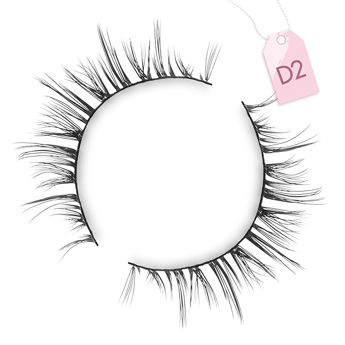 Onlyall Natural Lashes Short Eyelashes Wispy Lashes Natural Look Soft False Eyelashes False Eye Lashes Faux Mink Eyelashes 7 Pairs D2-FemmiqueWomen