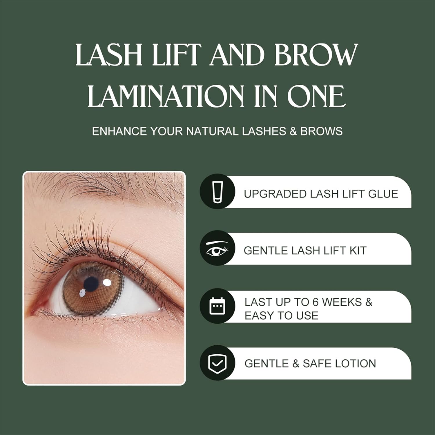 Lash Lift Kit for Eyelash Perm, Professional Lash & Brow Lift Gentle Formula for Long-Lasting Natural Curl & Self Lash Lifting, Brow Lamination Set for Salon-Quality Results at Home-FemmiqueWomen
