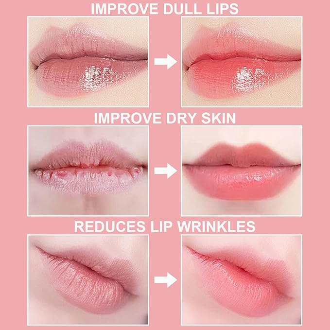 3Pcs Lip Balm Honey Pot with Stick, Honey Strawberry Apple Moisturizing and Hydrating Sleeping Lip Mask, Day and Night Repair and Care, Improve Lip Color, Reduce Lip Lines (SET A)-FemmiqueWomen