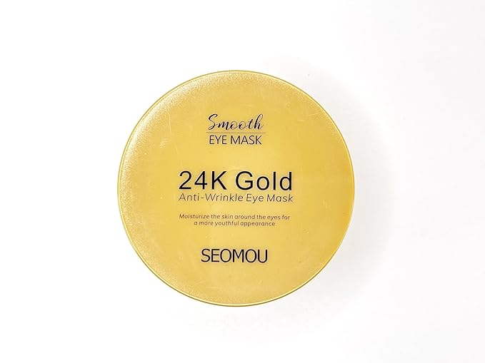 24K Gold Eye Mask Anti-Wrinkle 60 pieces + Portable Mint MouthWash Included Antibacterical Long Lasting Plant Extract 20 pieces-FemmiqueWomen