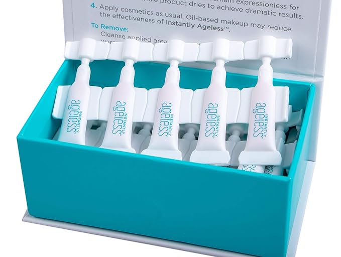 Instantly Ageless Facelift in A Box - Instant Eye Bag Remover Puffiness -1 Box of 25 Vials - Instant Under Eye Bags Remover - Wrinkle Tightener - Instant Wrinkle Remover for Face Instant Lift-FemmiqueWomen