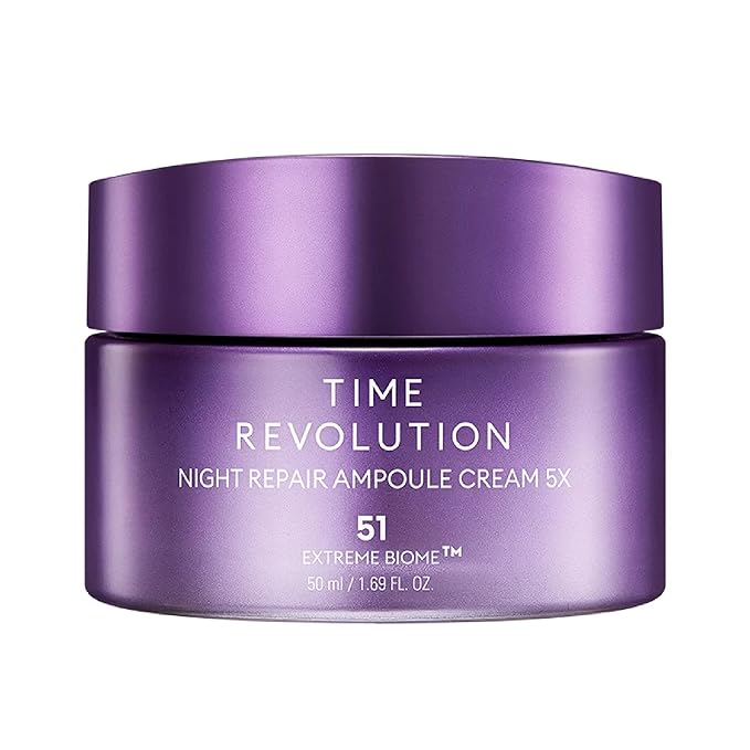 MISSHA Time Revolution Night Repair Ampoule Cream (5th Gen) 1.69 Fl Oz - Triple Fermented Deep-Sleep Night Cream - Overnight Care for Enhanced Radiance, Korean Skincare-FemmiqueWomen