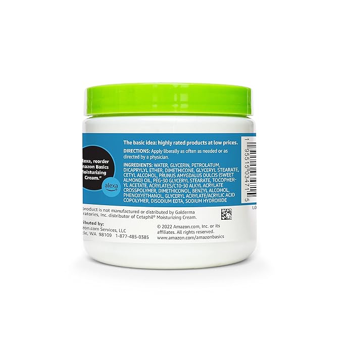 Amazon Basics Ultra Moisturizing Skin Cream for Dry & Sensitive Skin, Dermatologist Tested, Fragrance Free, 16 Ounce, 1 Pound (Pack of 1) (Previously Solimo)-FemmiqueWomen