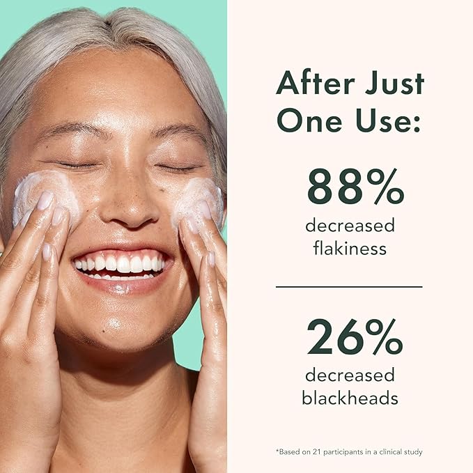 Rael Miracle Clear Face Wash – Gentle Exfoliating Cleanser with Succinic Acid & Minerals, Hydrating Formula for Daily Use, Ideal for Acne-Prone, Dry, Sensitive & Oily Skin, Vegan (5 fl oz)-FemmiqueWomen