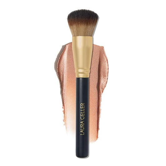 LAURA GELLER NEW YORK The Wonder Brush, Makeup Brush with Wooden Handle, Apply The Wonder Balm, Cream & Liquid Blush, Even Application and Blending-FemmiqueWomen