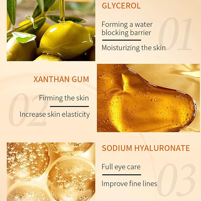 30 Pairs Under Eye Patches for Puffy Eyes, 24k Gold Under Eye Mask, Gel Crystal Collagen Eye Masks for Dark Circles and Puffiness,Travel Eye Patches for Reducing Fine Lines,Moisturizing Skin Care Set-FemmiqueWomen