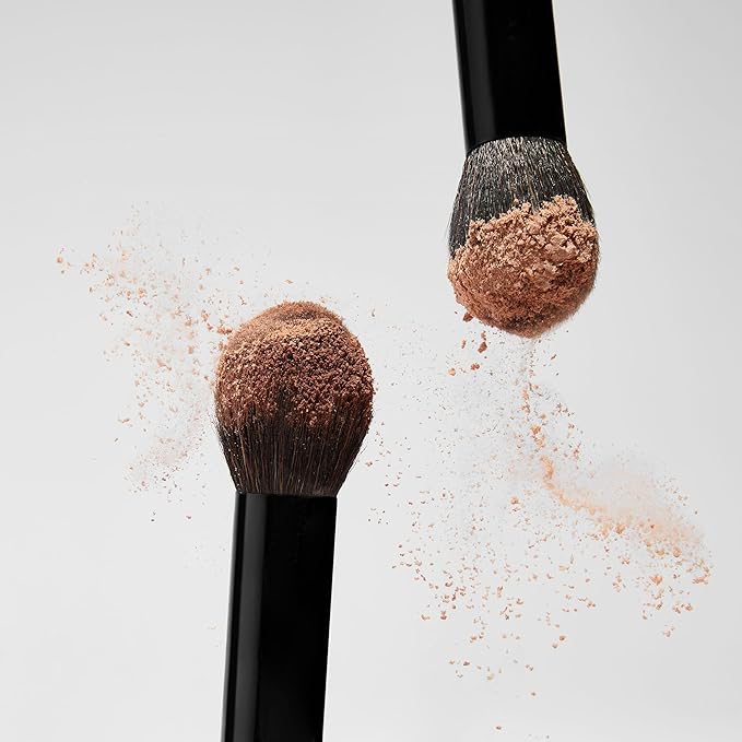 Saie The Fluffy Brush - Soft, Multi-Use Pressed + Loose Powder Brush - Fluffy Makeup Brush with Tapered Tip for Precise Application - Vegan, Cruelty-Free (1 Count)-FemmiqueWomen