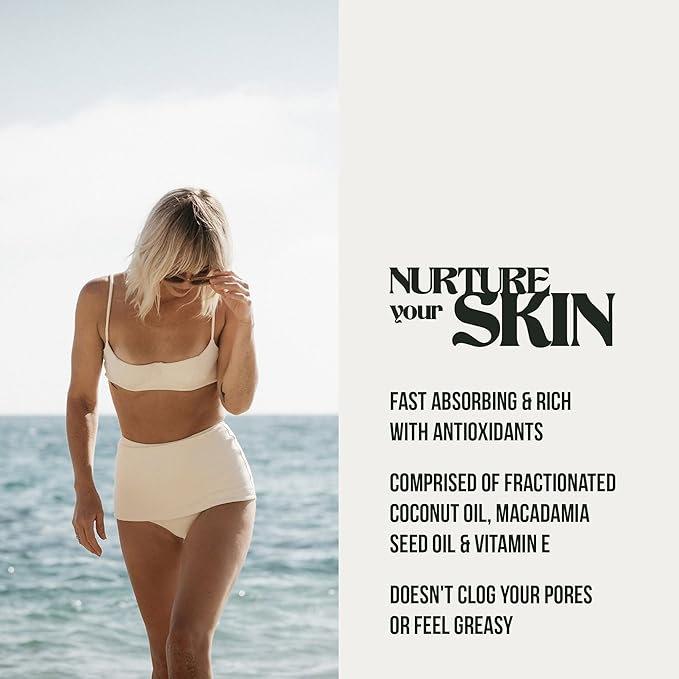 PIRETTE Dry Body Oil, Women’s Beach Inspired Hydrating Mist for Hair & Body, with Coconut Oil & Vitamin E, 4 Fl Oz-FemmiqueWomen