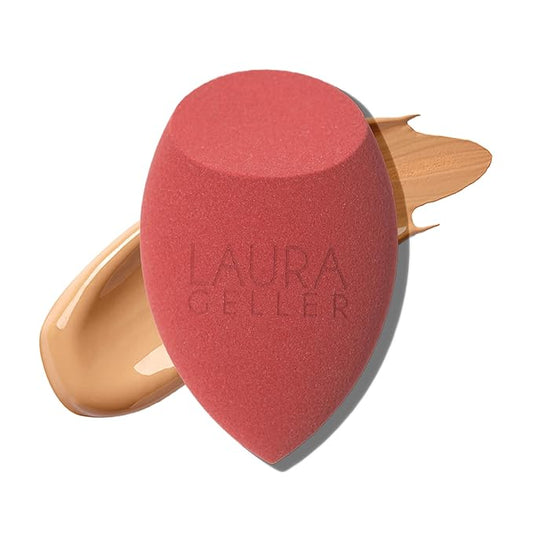LAURA GELLER NEW YORK Full Face Blending Sponge, Easy Makeup Blender for Foundation & Concealer, Latex-Free for Sensitive Skin-FemmiqueWomen