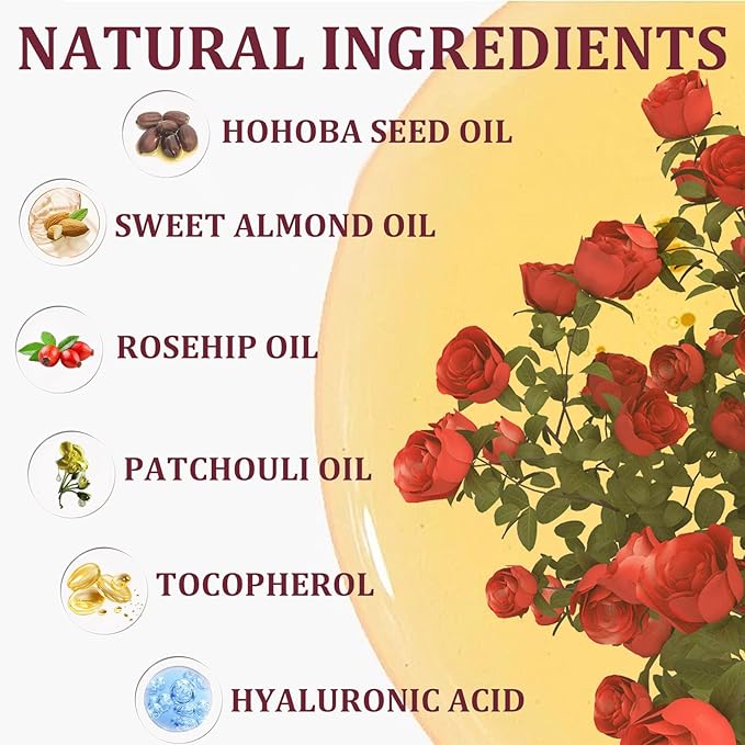 Magic Body Firming Oil, Luxury Body Oil for Crepe Skin, Tightening & Hydrating Body Oil After Shower with Vitamin E and Rosehip, Non-Greasy Body Serum Oil for Thighs, Arms, Chest, 100ML / 3.38 Fl Oz-FemmiqueWomen