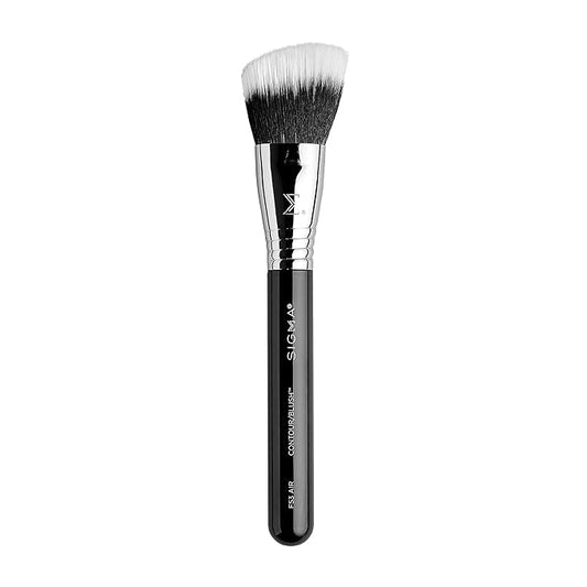 Sigma Beauty F53 Air Contour and Blush Brush – Angled Makeup Brush for Blush & Bronzer, Perfect for Sheer to Medium Coverage, Professional, Streak-Free Application (1 Brush)-FemmiqueWomen