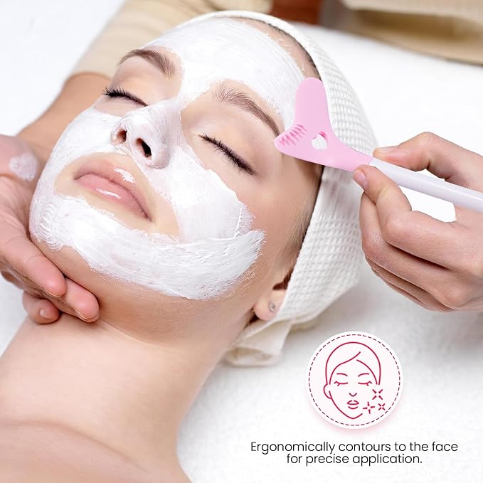 2 Packs Silicone Face Scrubber Exfoliator, Face Mask Brush Applicator, Facial Cleansing Brush, Pore Cleaning Brush, Pore Scrubber for Face-FemmiqueWomen