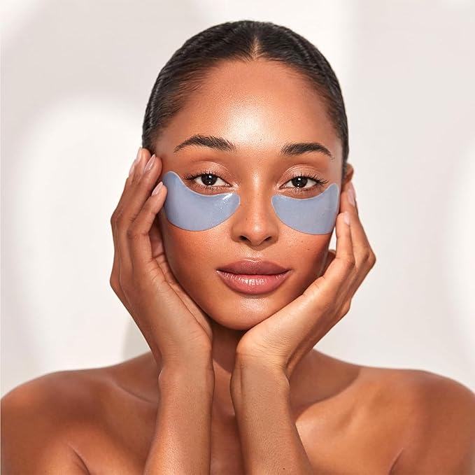 111SKIN Cryo De-Puffing Eye Mask, Hydrating Under Eye Patches for Puffy Eyes & Dark Circles with Seaweed Extract, Vit E & Peptide Complex, Nourishing Formula for Fine Lines & Puffiness, 8 Pairs, Blue-FemmiqueWomen