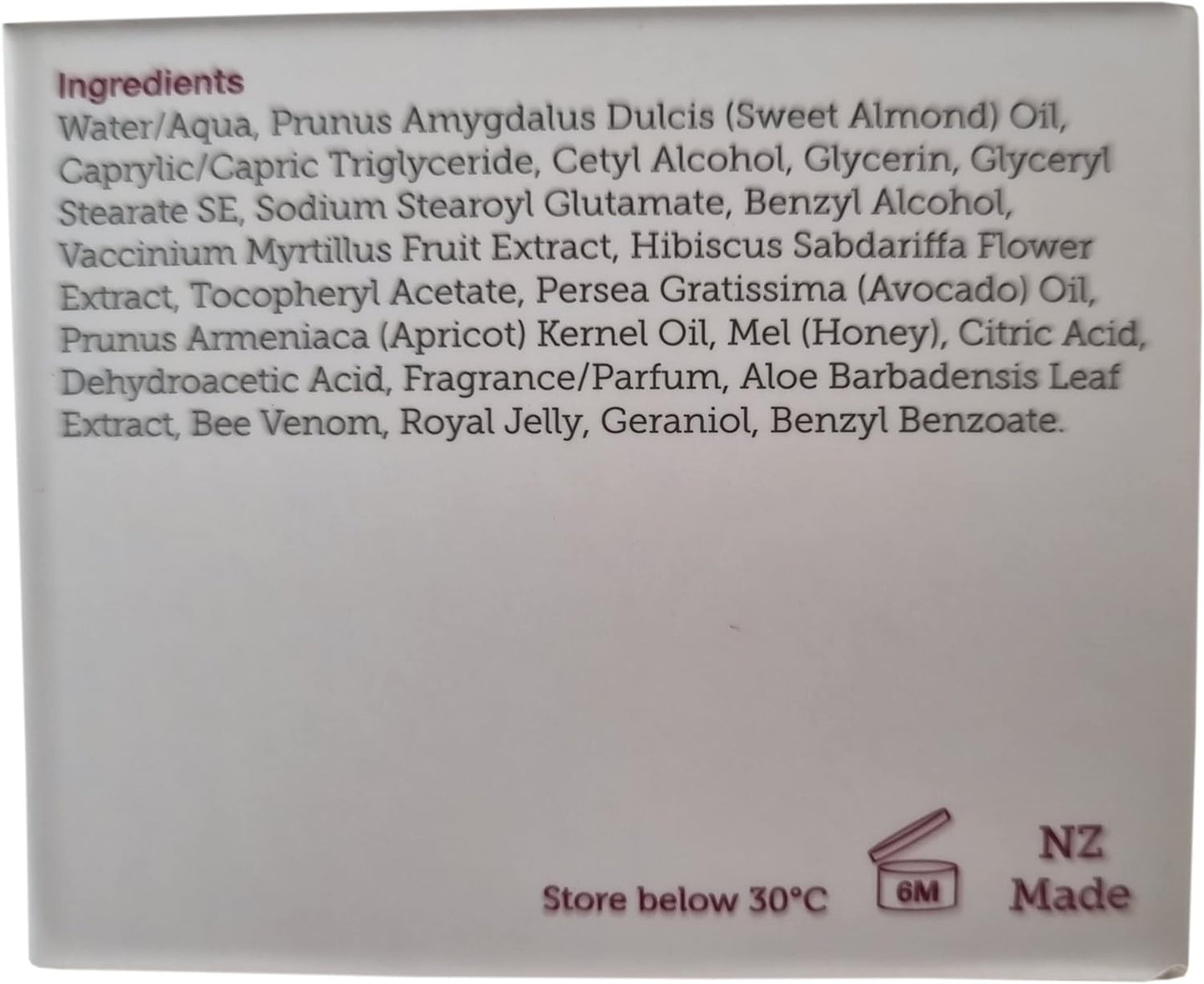Manuka Lane Bee Venom Night Cream for Face and Neck with Sweet Almond Oil, Kernel Oil, Plant Extracts & Vitamin E | Plant Based Formula | Carefully formulated to keep your skin young and healthy!-FemmiqueWomen