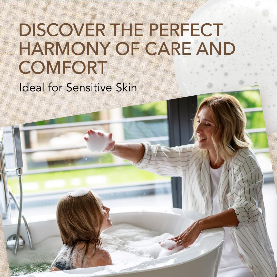 O Naturals 3-Pcs Goat Milk Soap with Soap Saver Bag - Unscented, Triple-Milled, Nourishing, for Sensitive Skin-FemmiqueWomen