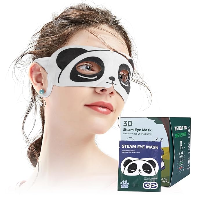 3D Steam Eye Masks for Dry Eyes, 20-Pack Warm Eye Mask, Relief Eye Fatigue & Dark Circle, Heat Sleep Eye Mask for Puffy Eyes, Disposable Eye Mask, Moist Hot Compress Eye Patch for Sleeping, Unscented-FemmiqueWomen