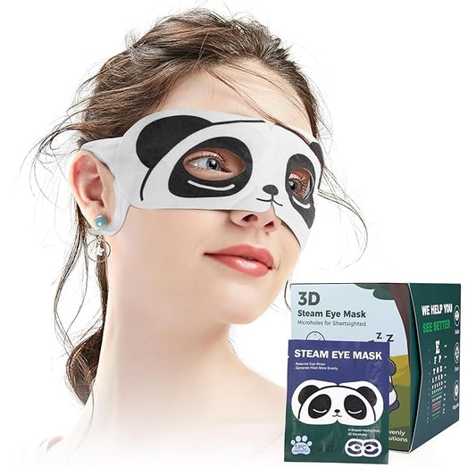 3D Steam Eye Masks for Dry Eyes, 20-Pack Warm Eye Mask, Relief Eye Fatigue & Dark Circle, Heat Sleep Eye Mask for Puffy Eyes, Disposable Eye Mask, Moist Hot Compress Eye Patch for Sleeping, Unscented-FemmiqueWomen
