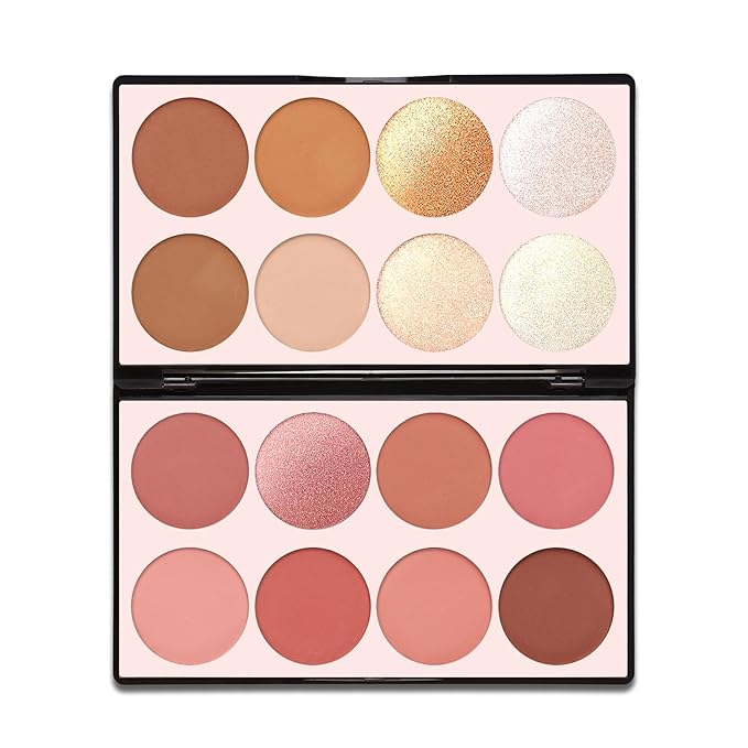 16 Colors Contour Palette Make up - Blush Highlighters Bronzer Powder All in one Makeup Palettes Contour Kit - Face Cosmetics Gifts for Women Beauty for Festivals (SET1)-FemmiqueWomen