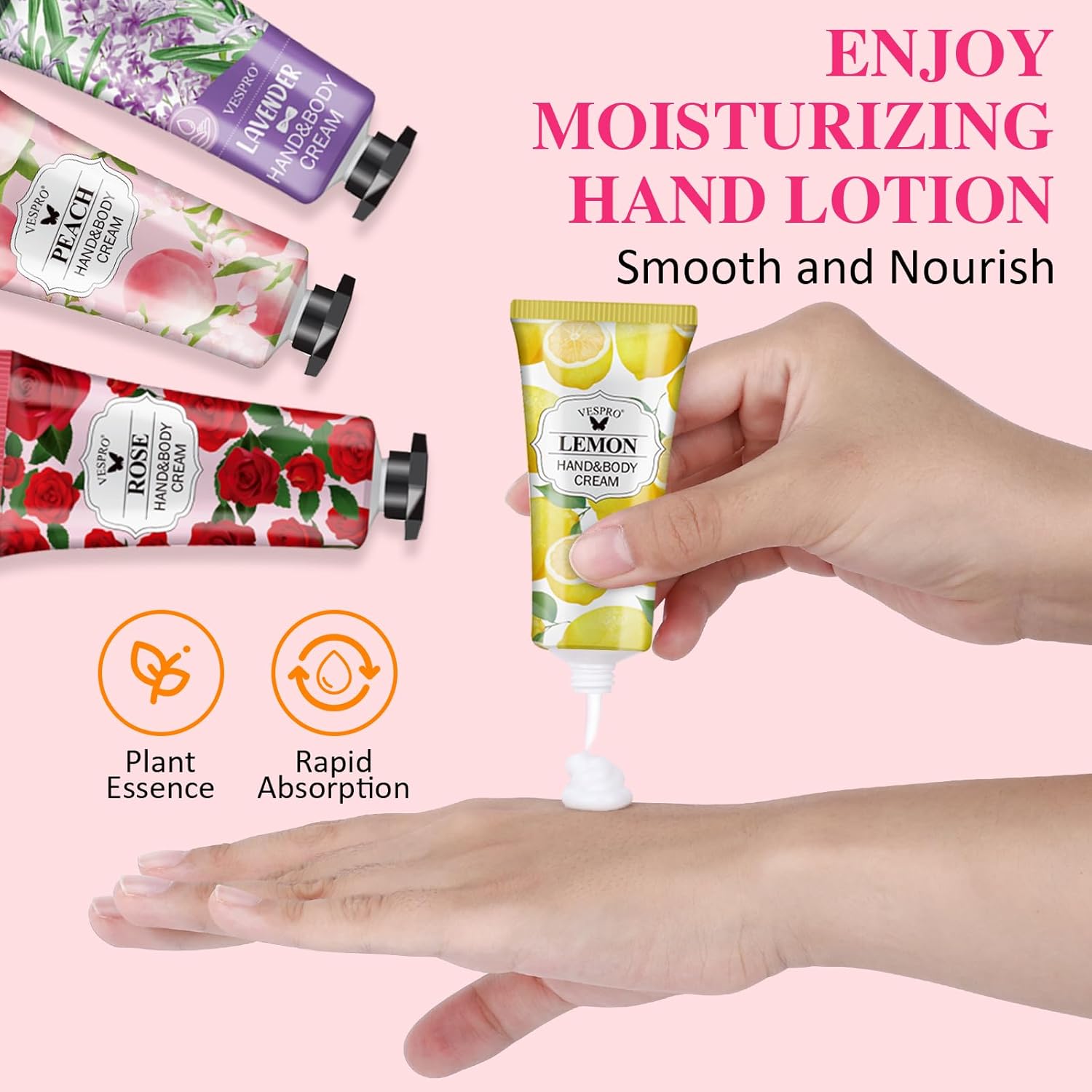 182 Pack Hand Cream Set For Women, Hand Lotion for Bridal Shower Favors, Thank You Gifts, Bridesmaid Gifts, Birthday Gifts and Small Gifts for Women, Hand Lotion Travel Size for Dry Cracked Hands-FemmiqueWomen