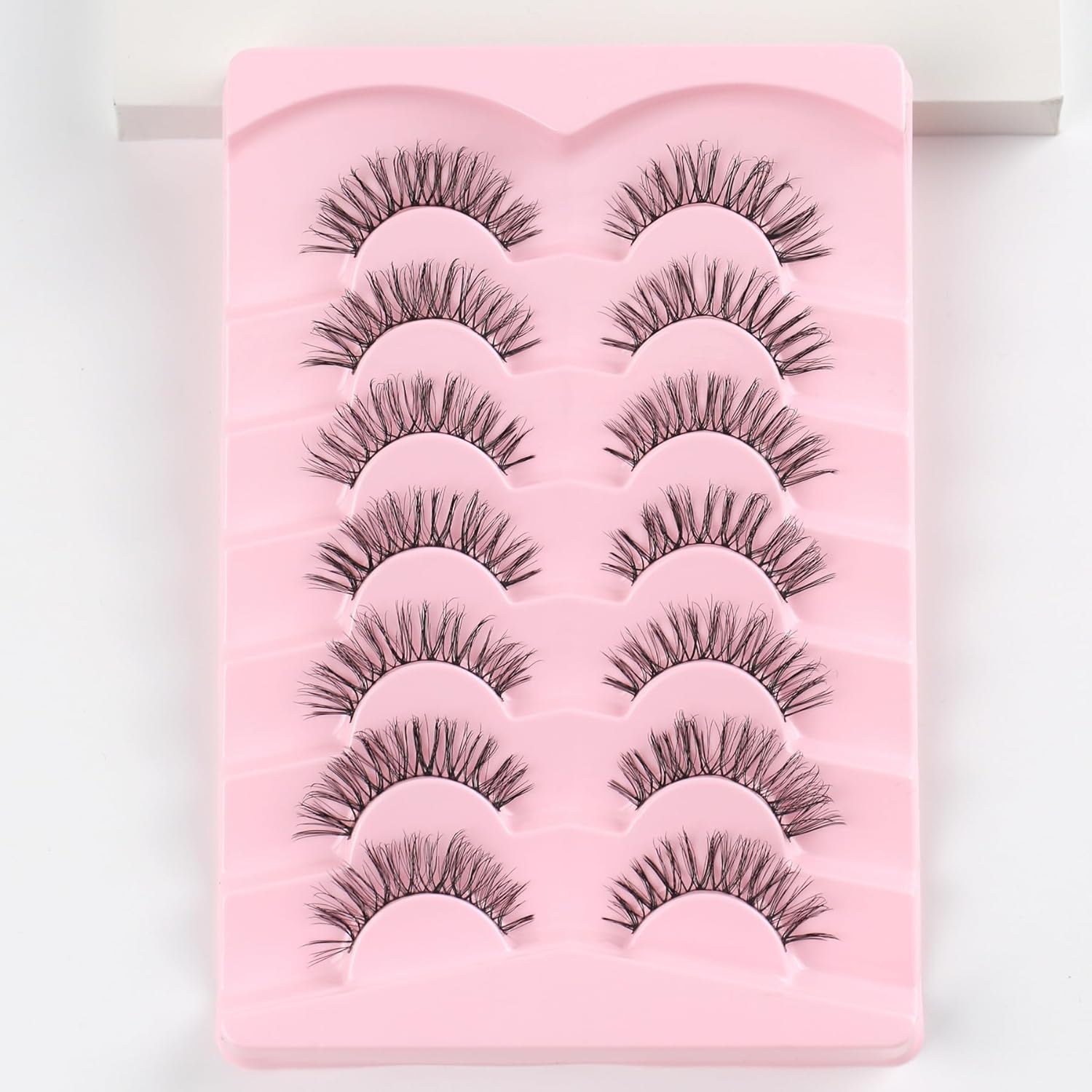 Wispy Cat Eye Lashes Natural Look Short Eyelashes C Curl Eye Lash Pack Siligli-FemmiqueWomen