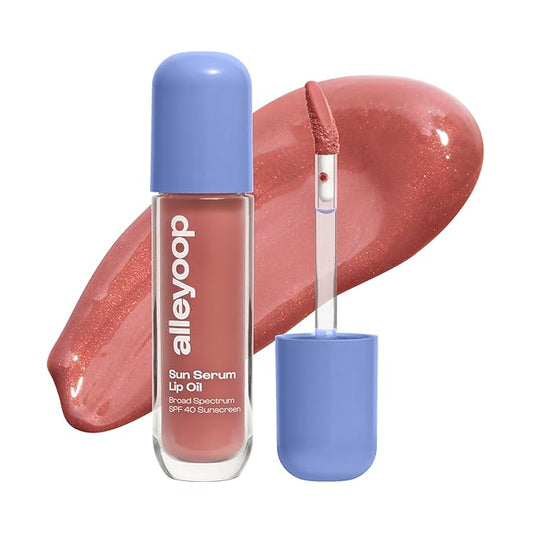 ALLEYOOP Sun Serum Lip Oil SPF 40 – Tinted Lip Oil with SPF, Hydrating Tinted Lip-Moisturizer for Women, Lips Sunscreen for Cracked Lips, Smooths & Soothes, Vegan, Travel-Friendly, Daylight-FemmiqueWomen