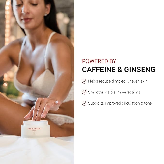 LifeCell Firming Body Butter – Anti-Cellulite Cream with Caffeine, Ginseng & Argan Oil – Ultra-Hydrating Anti-Aging Moisturizer for Legs, Thighs, Hips & Arms – Skin Tightening Lotion for Women-FemmiqueWomen