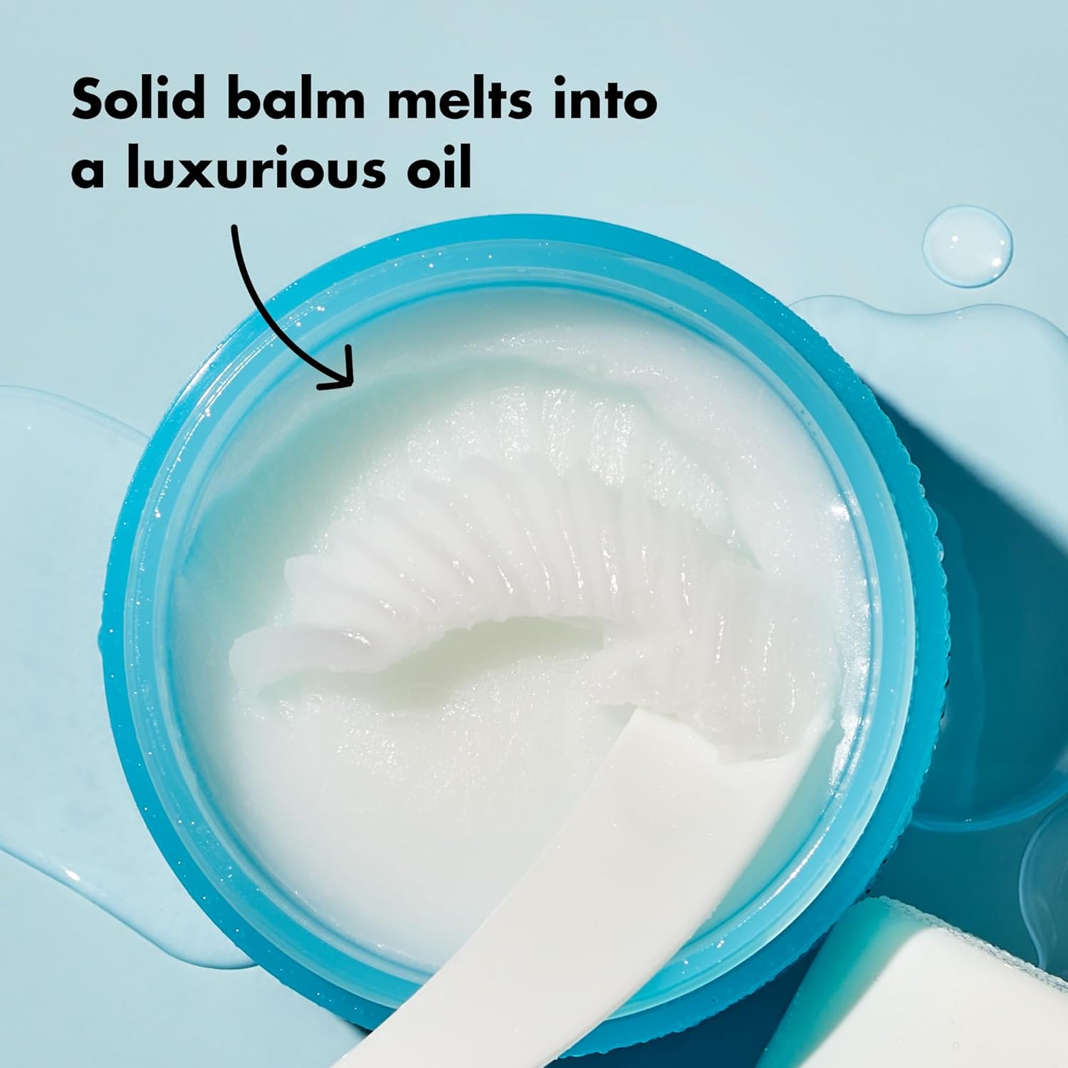 e.l.f. SKIN Mini Holy Hydration! Makeup Melting Cleansing Balm, Face Cleanser & Makeup Remover, Infused with Hyaluronic Acid to Hydrate Skin, 0.45 Oz-FemmiqueWomen