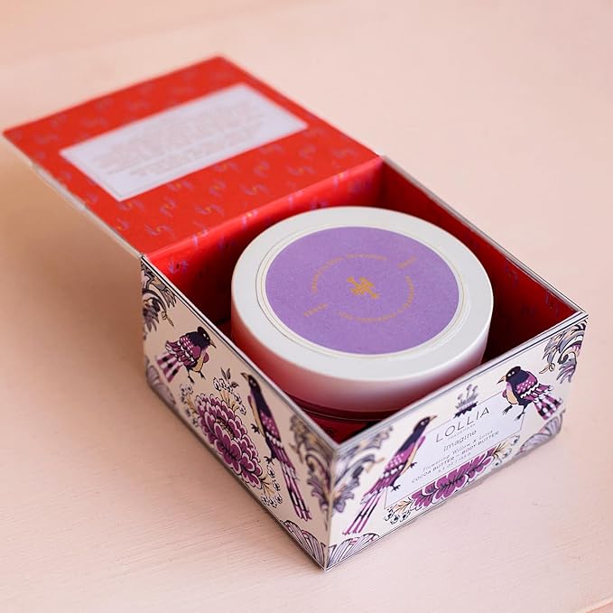 LOLLIA Imagine Body Butter, 5.5 oz. - Flowering Willow & Lotus Fragrance - Shea Butter & Cocoa Butter, Body Lotion for Women, Hydrating & Smooth Body Moisturizer-FemmiqueWomen