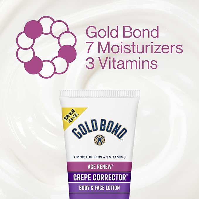 Gold Bond Age Renew Crepe Corrector Body Lotion, Replenishing & Smoothing Formula, 8 oz.-FemmiqueWomen