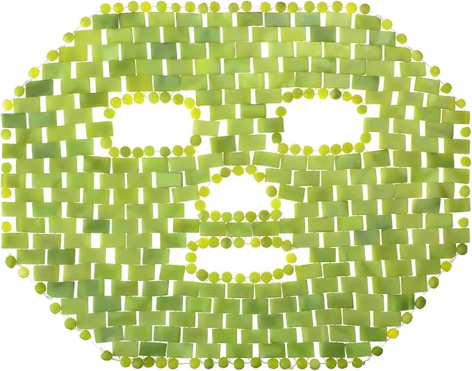 Jade Facial Mask, Jade Sleep Natural Stone Mask, Green Facial Cooling Mask, Jade Eye Mask Beauty Skincare Massage Tools for Alleviate Puffiness Face Massage Puffy Eyes Dark Circles-FemmiqueWomen