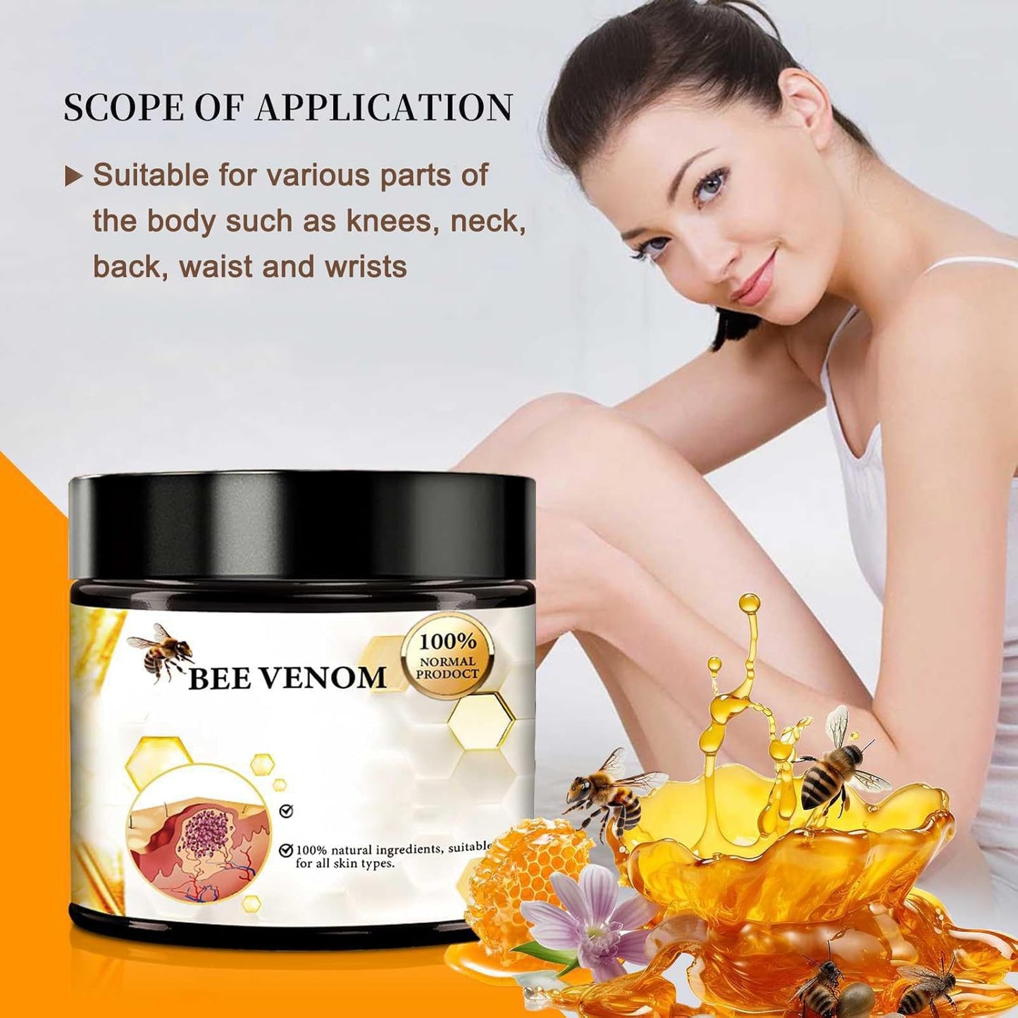 2Pcs Bee Venom Cream, New Professional Bee Venom Repair Cream, Bee Venom Cream for All Parts of The Body-FemmiqueWomen