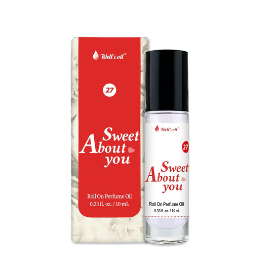 Well's Oil Roll-On Perfume Oil (Sweet About You) | Fruity & Floral Notes | Long-Lasting | Paraben-Free | 0.33 Fl Oz / 10 ml-FemmiqueWomen