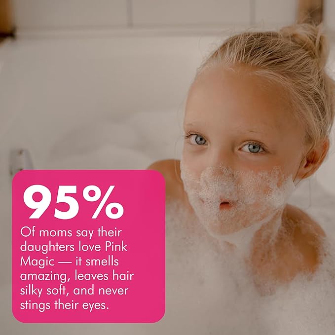 Hydrolyzed Oat Protein + Squalane Shampoo Bar for Girls - 4.5oz - For all Hair Types - Gentle on sensitive Eyes & Scalp - Natural, Tear-Free, Sulfate & Paraben-Free - Made in USA - 4.5oz-FemmiqueWomen