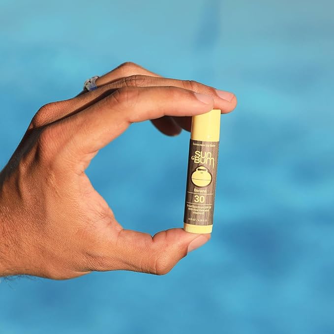 Sun Bum SPF 30 Sunscreen Lip Balm | Vegan and Cruelty Free Broad Spectrum UVA/UVB Lip Care with Aloe and Vitamin E for Moisturized Lips | Banana Flavor | 0.15 oz-FemmiqueWomen