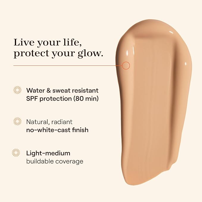 Live Tinted Hueguard Skin Tint SPF 50 - Tinted Mineral Sunscreen with Light-Medium Buildable Coverage With a Hydrating and Radiant Finish - Water and Sweat Resistant, 1.35 fl oz - Shade 10-FemmiqueWomen