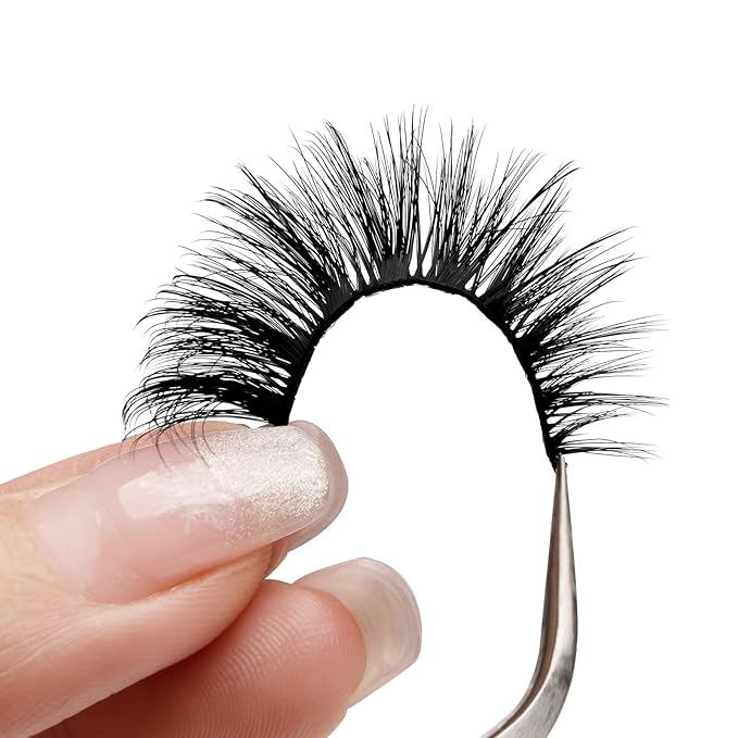 Onlyall Lashes Mink False Eyelashes Natural Wispy Lashes Soft Faux Mink Lashes Fluffy False Lashes 16MM A04-FemmiqueWomen