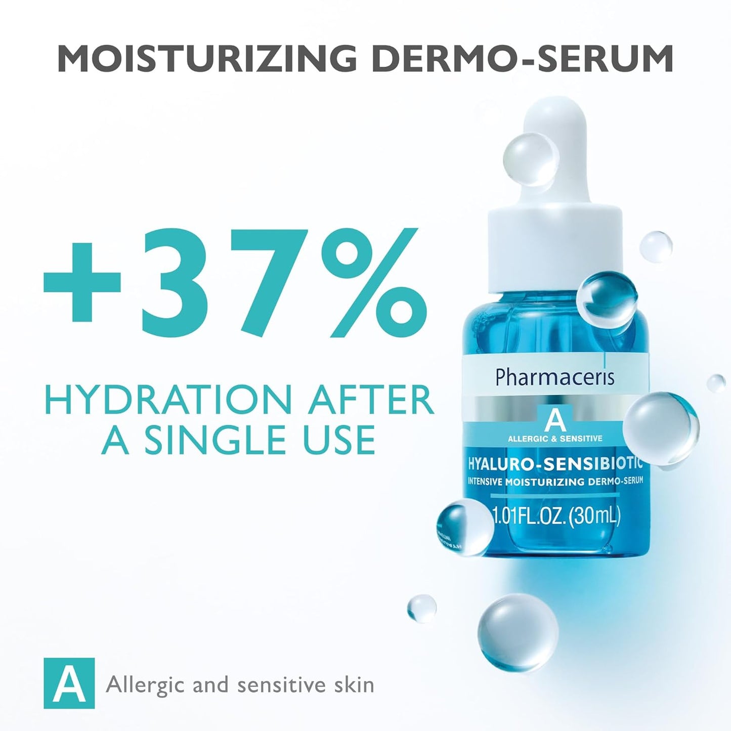 Intensive Moisturizing Serum - Instant Hydration Hyaluronic Acid, Prebiotic & Niacinamide Light Weight Moisturizer for Glow Skin, HYALURO-SENSIBIOTIC-FemmiqueWomen