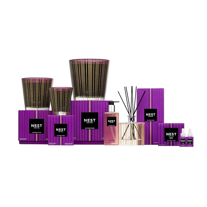 NEST New York Liquid Soap, Autumn Plum - 10 fl oz - Cleanses & Nourishes Skin - Approx. 300 Pumps Per Bottle - Gluten Free & Cruelty Free-FemmiqueWomen