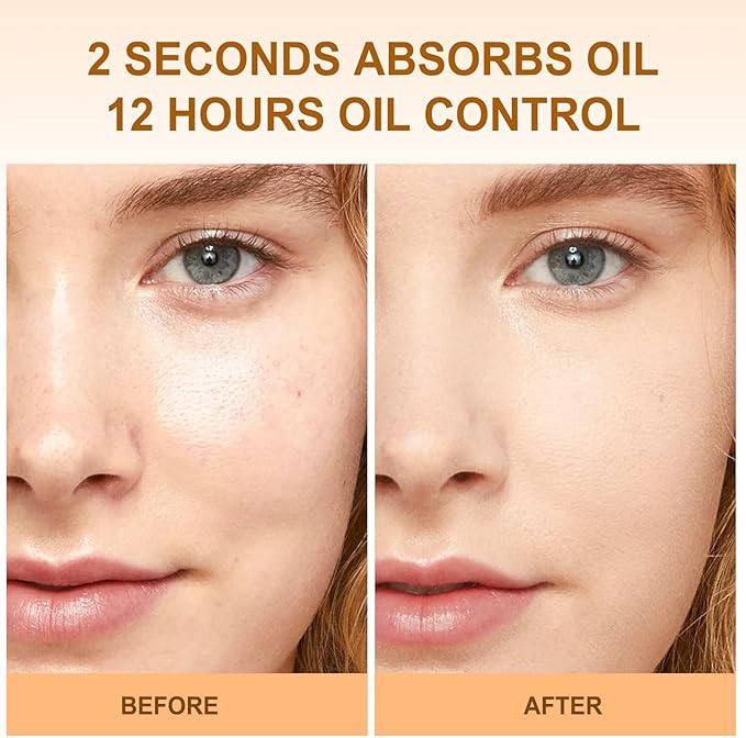 Face Oil Blotting Cushion Instead of Oil Blotting Paper Sheets for Oily Skin, Oil Absorbing Liquid Mattifying Cushion, Moisturizing & Smoothing Pores with Natural Tea Tree, Oil control for Make Up-FemmiqueWomen